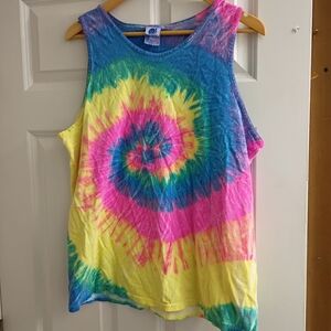 Colorful Tie-Dye Tank Top